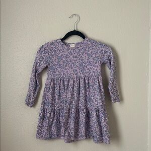 Floral Long-Sleeve Girl’s Dress Size 6
